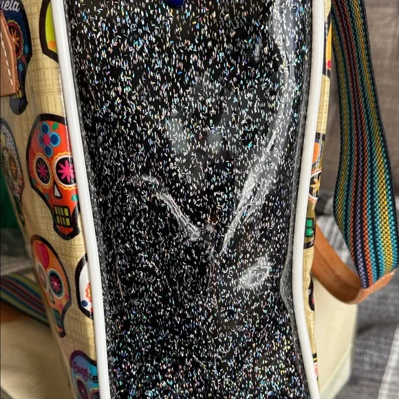 Consuela Cream Tote with Multicolor Strap - Picture 3 of 3